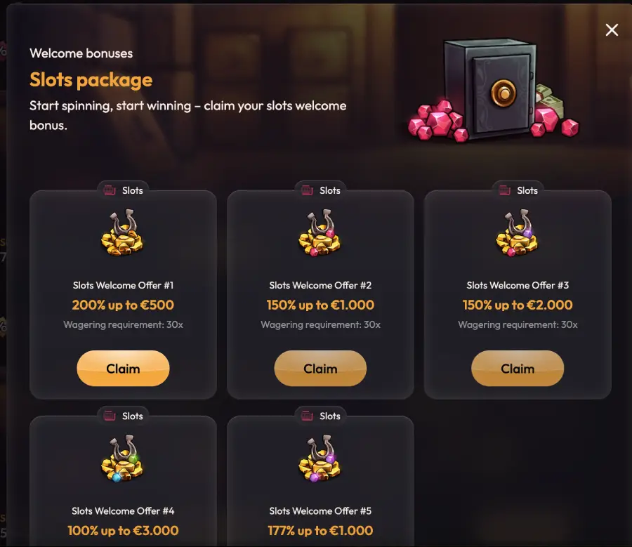 Écran de connexion Mad casino sur navigateur mobile avec champs d’identification